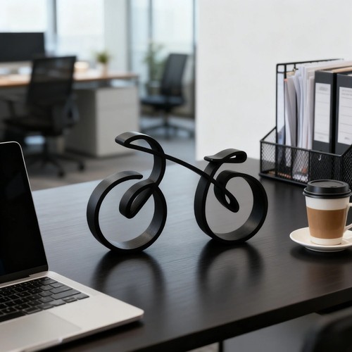 Printed bike sculpture - printed,