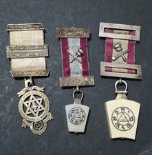 3x Sterling Silver Masonic