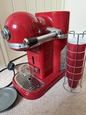 KitchenAid Artisan Nespresso Coffee Machine Red plus espresso migs