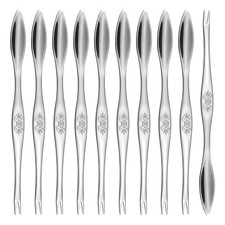 10Pcs Crab Forks 6.5" Seafood