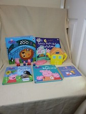 5 Peppa Pig Story Books And George And Peppa Figures And House Teapot