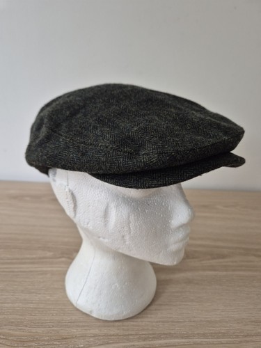 Barbour wool flat cap - flat, green