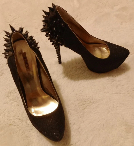 Jumex black sparkle studded - black,