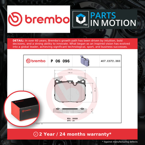 Brake pads set fits - brake,
