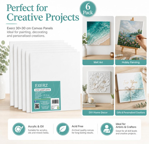 Exerz 30x30cm canvas panels - 30x30cm,