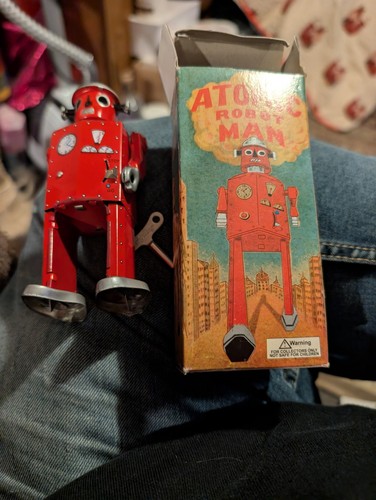 Vintage toy atomic robot - vintage,