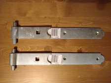 300mm 12" Heavy Duty Sturdy Galvanised Hook & Band Hinges Gate Shed Barn 1.4KG
