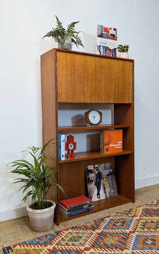 Vintage retro plan bookcase - g,