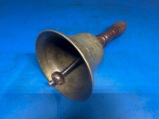 WWII British Blitz London Warden Brass Hand Bell Air Raid Bell
