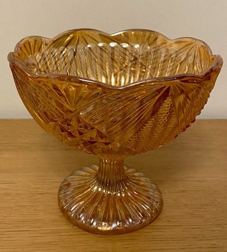 Vintage marigold orange glass - marigold,