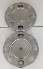 Wheel Cover Trim SET-2PCS  for Truck/Lorry 19.5 Wheels, 8 Holes Universal Fit