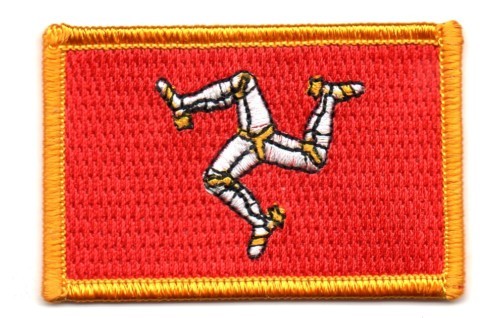 Isle man flag patch badge - isle,