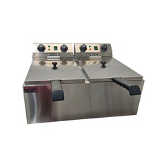 Double Tank 10L Fryer Table