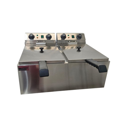 Double tank 10l fryer table - tank,