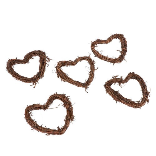 Wreath wicker rattan heart - wreath,