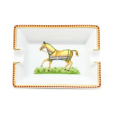 HERMES Ashtray Porcelain Horse
