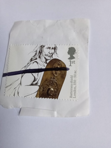 Franked used stamps