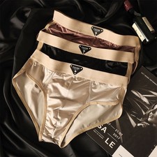 Men's Sexy Silk Satin Briefs