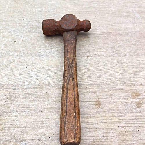 Vintage ball peen hammer - ball,