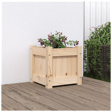 Wooden Planter Natural Pine