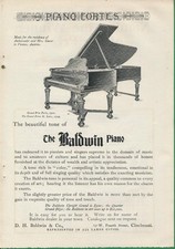 Magazine Ad - 1905 - Baldwin