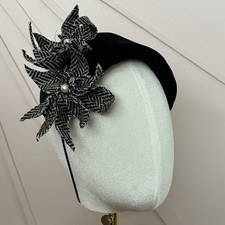 Black Velvet Padded Headband