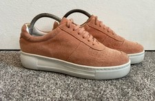 Oliver Bonas Trainers Womens UK Size 6 Pink Suede Lace Up Shoes