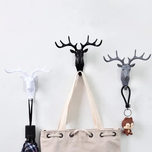 Animal deer stags head hook - animal,