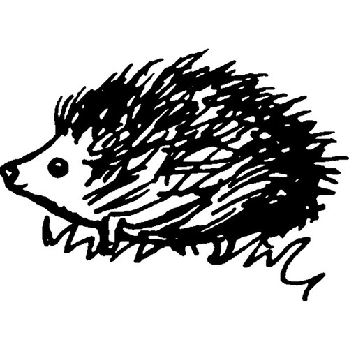Hedgehog unmounted rubber - unmounted,