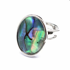 Natural Abalone Shell Ring
