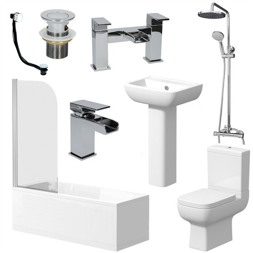 Complete bathroom suite - complete,