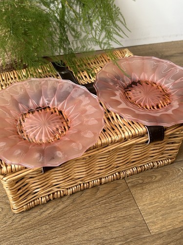 Pair vintage art deco - art, pink