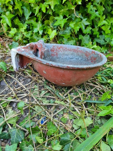 Cast iron water - iron, bowl