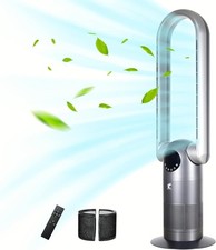 Ocean Loong 38.6” Bladeless Tower Fan HEPA Air Purifier 9Speeds (DESCRIPTION)