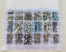 436pcs Grade Assorted Box kit M4,M5 M6 M8 M10 Nuts And Bolts Setscrews BZP NYLOC