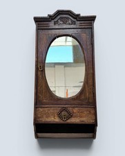 Antique Belgian Oak Mirrored