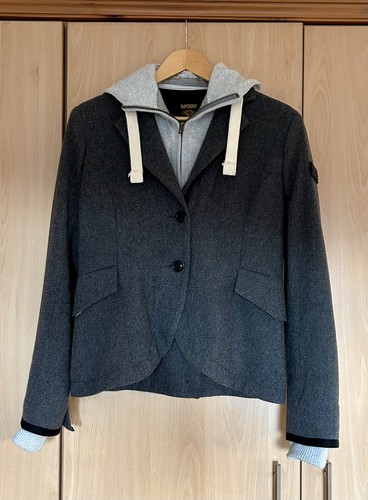 Superdry grey tweed wool - tweed,