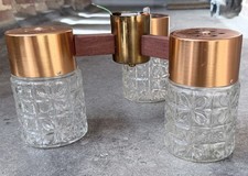 BHS 70’s Teak & Copper Three