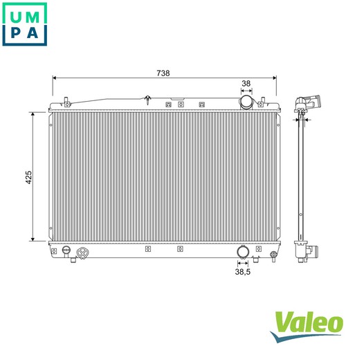 Radiator engine cooling 701349 - radiator,