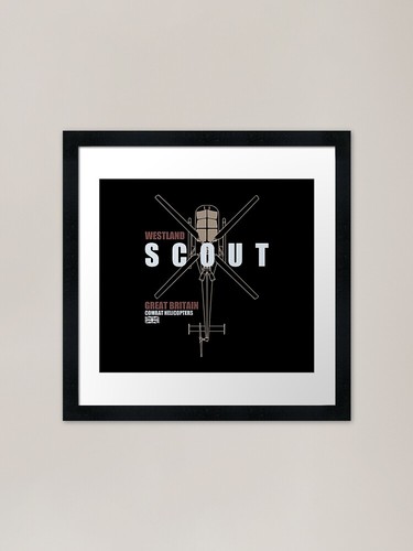 Westland scout framed art - westland,