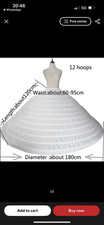 White Bridal Hoop Skirt 12