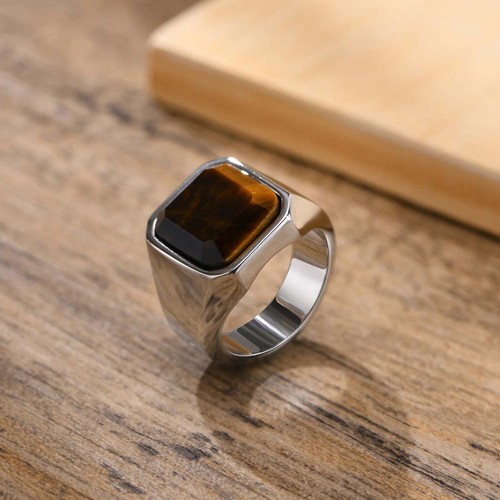 Men tigers eye - men, rings