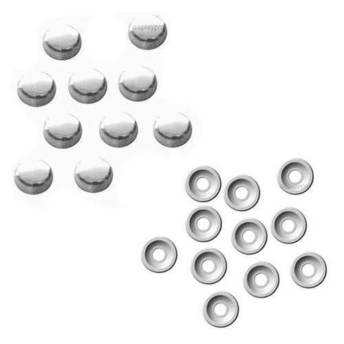 Chrome fasteners caps - 8,