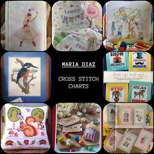 MARIA DIAZ CROSS STITCH CHARTS DROP DOWN MENU