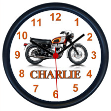 Personalised Wall Clock for TRIUMPH BONNEVILLE T120 MOTORCYCLE Enthusiasts