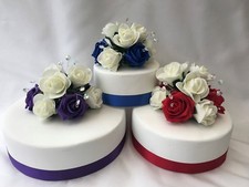 Cake topper wedding hearts - cake,