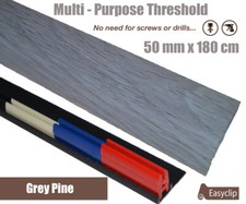 Grey Pine Laminate Transition Threshold Strip 180cm x 50mm Multi-Floor