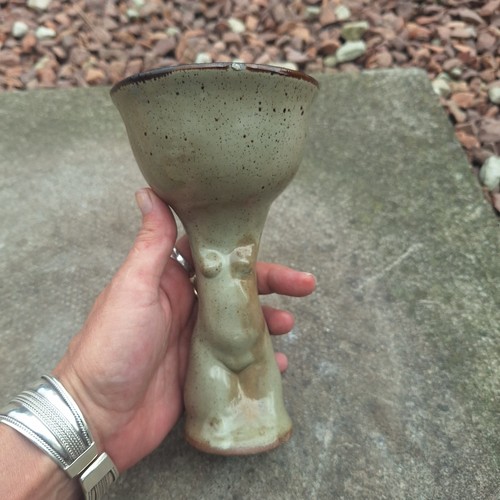 Ooak studio pottery goblet - ooak,