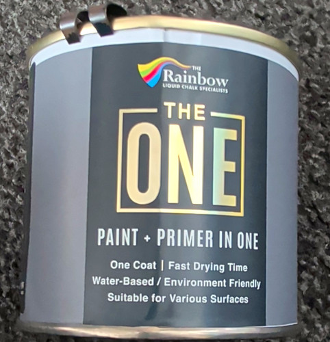 The rainbow chalk - rainbow, one