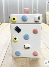 Perfect condition - VINTAGE LIQUORICE ALLSORTS LIDDED JAR SWEETS / TEA CADDY